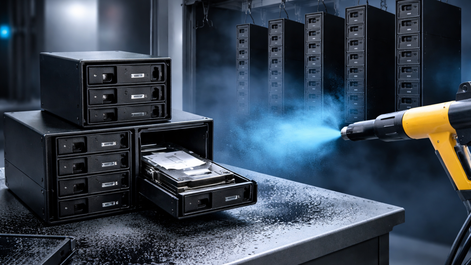 Farba proszkowa do Skrytek na Dyski Twarde