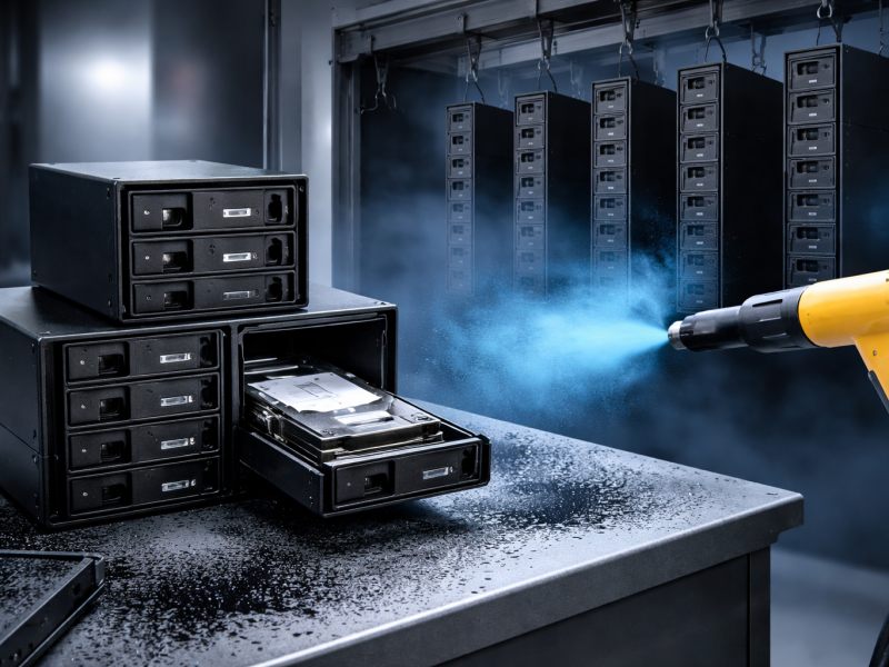 Farba proszkowa do Skrytek na Dyski Twarde