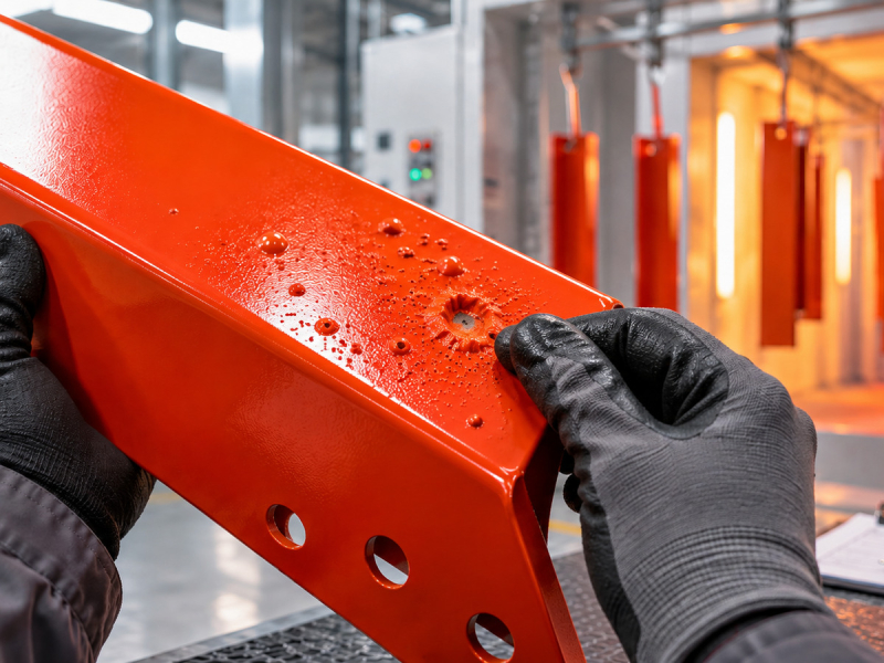 Outgassing po malowaniu proszkowym – skąd biorą się pęcherze i kratery?